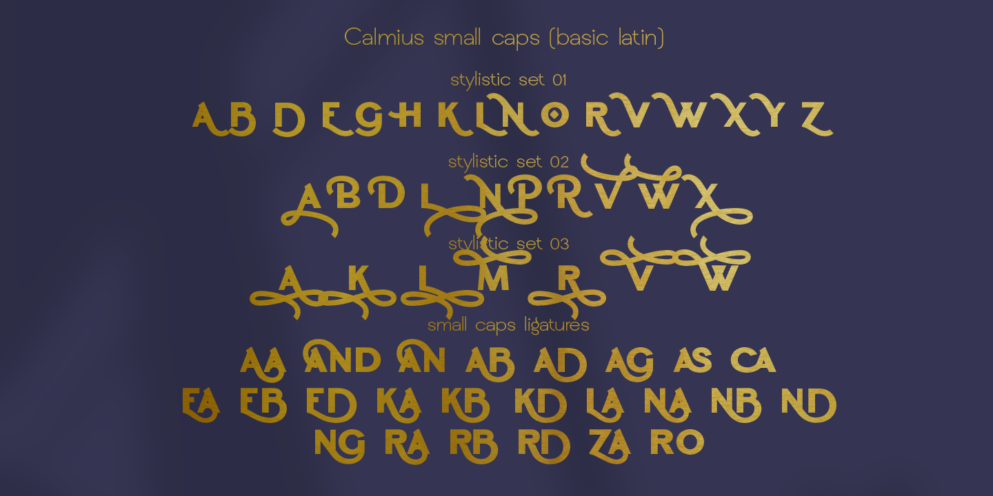 Ejemplo de fuente Calmius Sans Oppo SemiBold